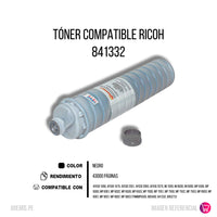 Toner Ricoh 841332 Negro 43K Pág. Mp 5500. 6110D Compatible
