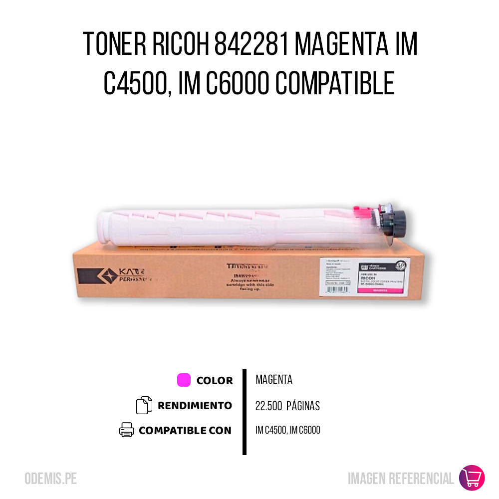 Toner Ricoh 842281 Magenta 455g IM C4500 Compatible