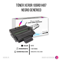 Toner Xerox 106R01487 Negro 4.1K Pág. WC 3220 Compatible