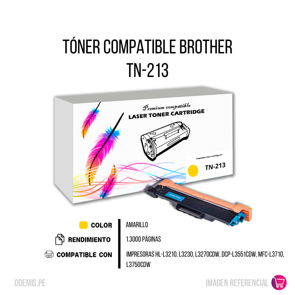 Toner Brother TN-213 Yellow 1.3K Pág. Hl-L3210 Compatible