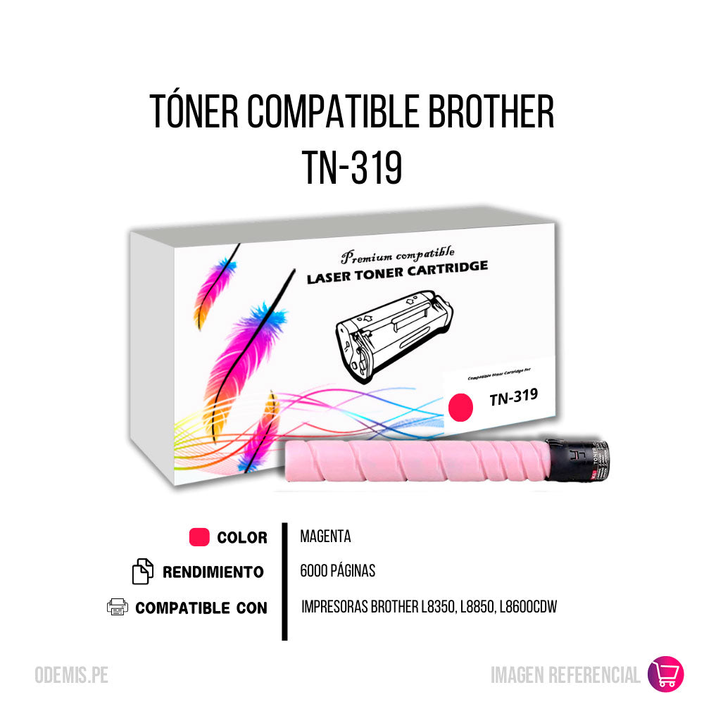 Toner Brother TN-319 Magenta 6K Pág. L8350. L8850 Compatible