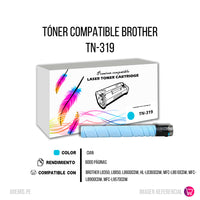 Toner Brother TN-319 Cian 6K Pág. L8350. L8850 Compatible