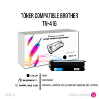 Toner Brother TN-416 Negro 6,5K Pág. L8900CDW Compatible
