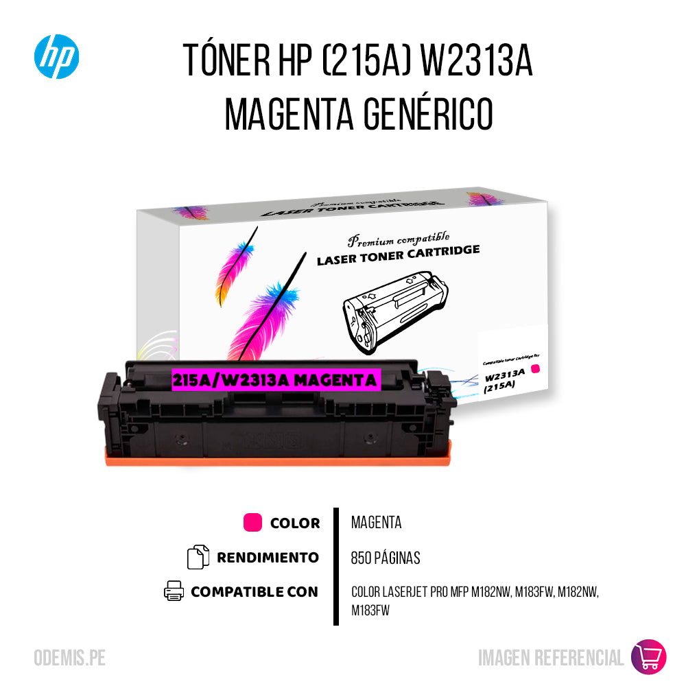 Toner Hp 215A Magenta W2313A 850 Pág. M155a Compatible
