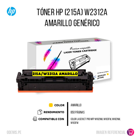Toner Hp 215A Yellow W2312A 850 Pág. M155a Compatible