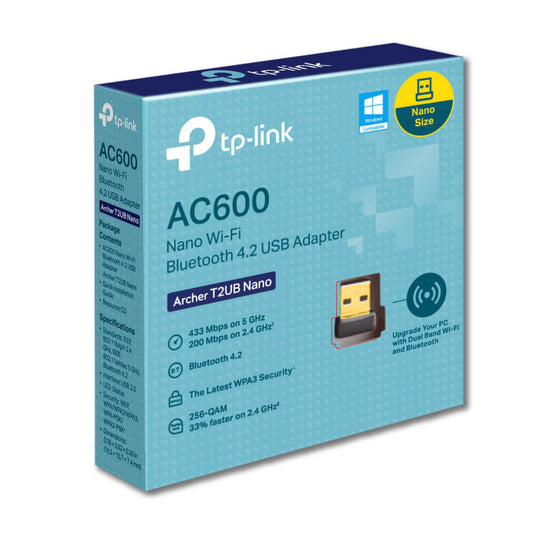 Adaptador Usb Tp-Link Archer T2UB AC600 Nano Bluetooth