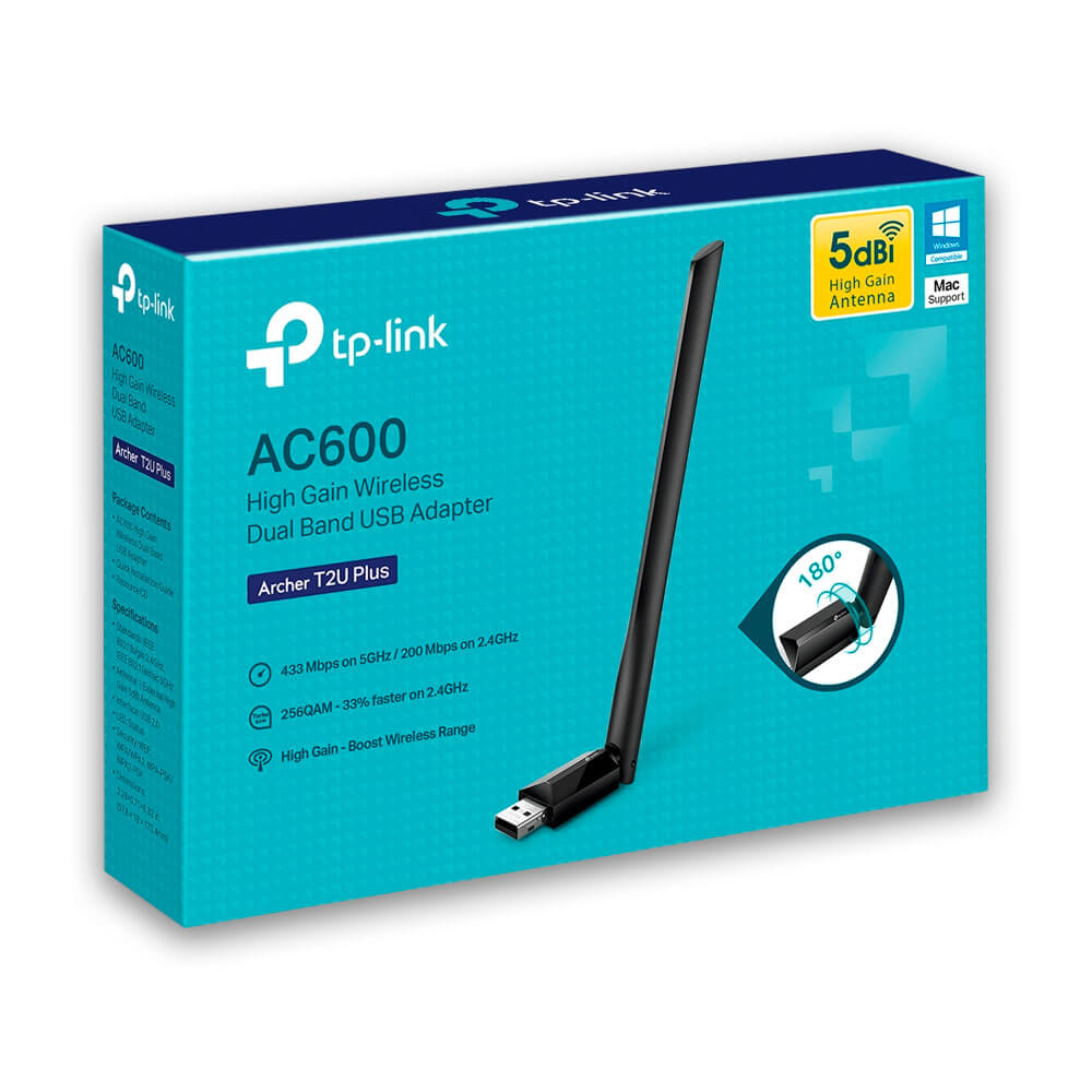 Adaptador Archer T2U Plus Ac600 Usb Wifi Doble Banda