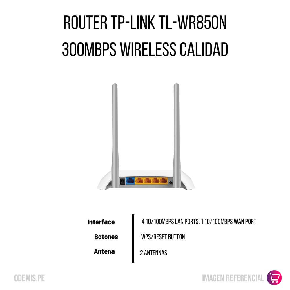 Router Tp-Link TL-WR850N 300Mbps Wireless Calidad