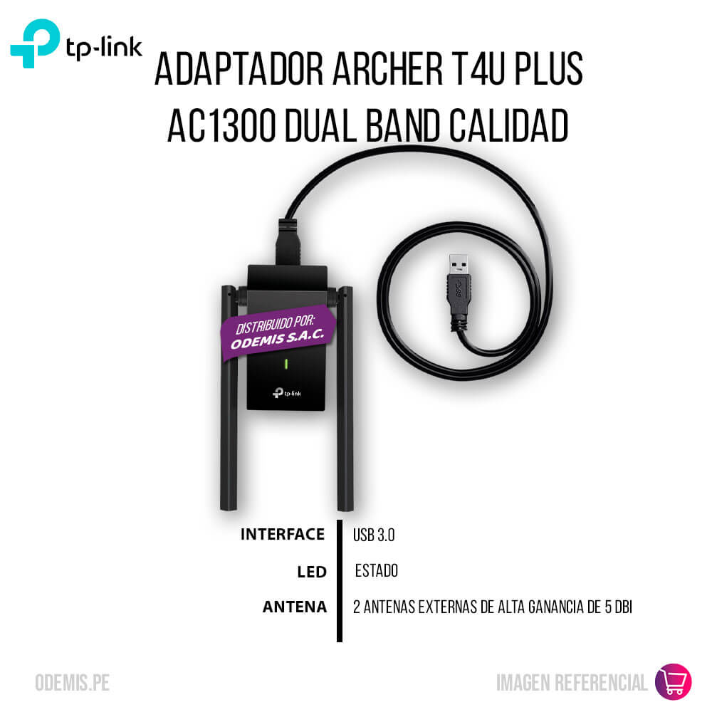 Adaptador Archer T4U Plus Ac1300 Dual Band Calidad