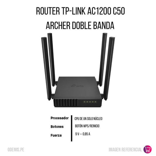Router Tp-Link Ac1200 C50 Archer Doble Banda