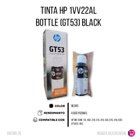 Tinta Hp 1Vv22Al Bottle (Gt53) Black 4000 Pag