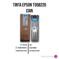 Tinta Epson T05B220 Cian Alta Capacidad