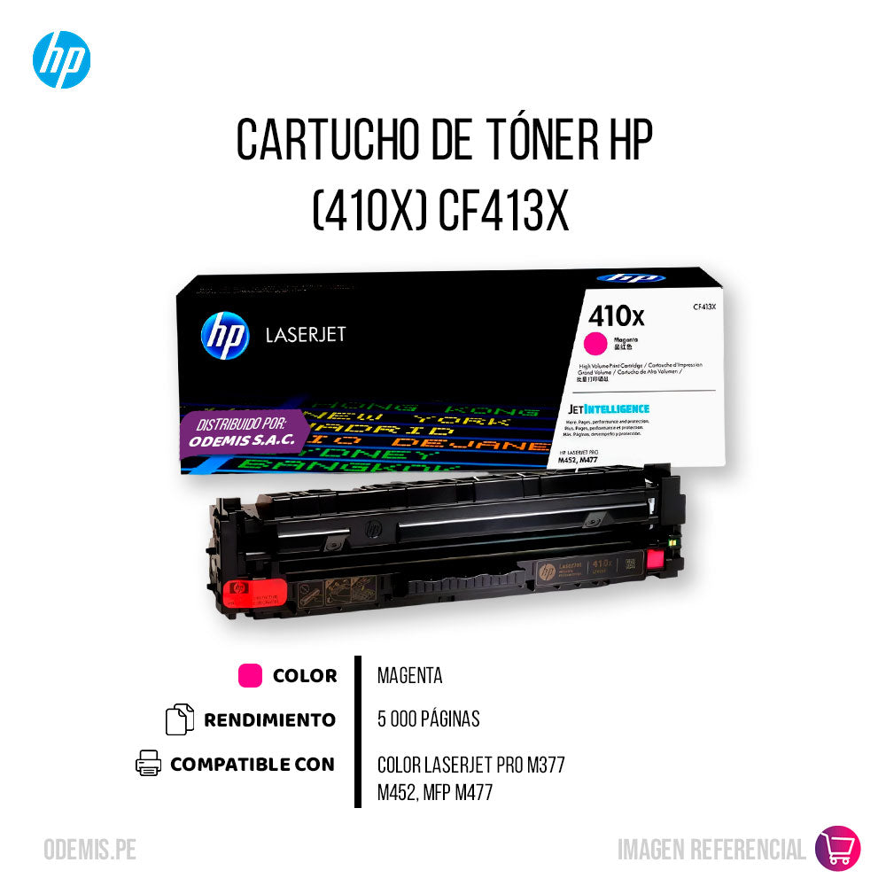 Toner Hp CF413X (410X) Magenta MFP M377 M479 6000 pag Original