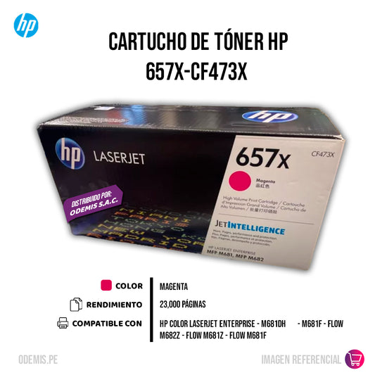 Toner Hp Cf473X (657X) Magenta M682, M681 23000 pág Original