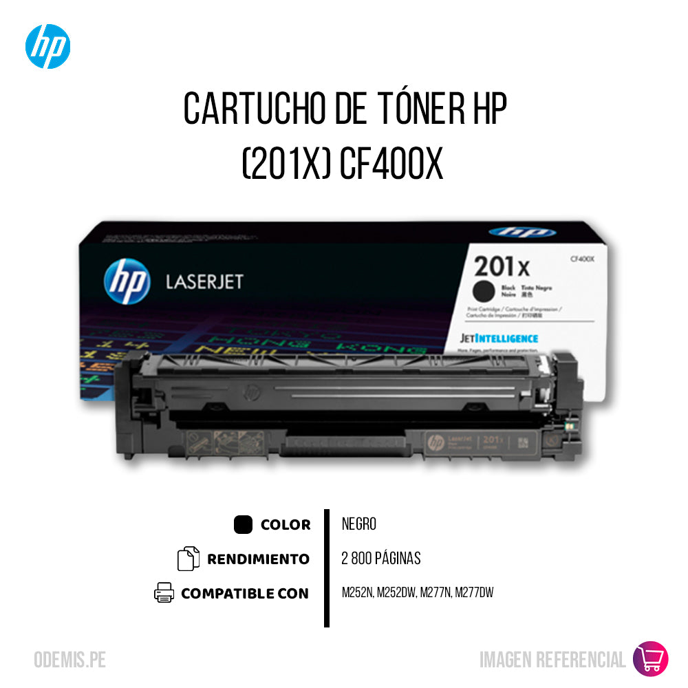Toner Hp Cf400X (201X) Negro M274, M277 2800 pág Original