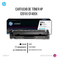 Toner Hp Cf400X (201X) Negro M274, M277 2800 pág Original