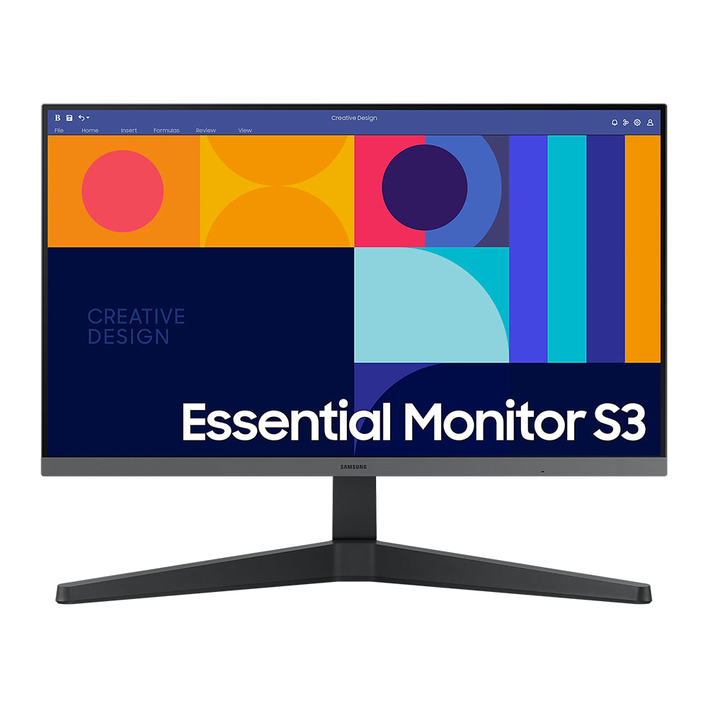 Monitor Samsung LS24C330GALXPE 24" FHD Essential S3 IPS Panel  100Hz  HDMI DP - Negro