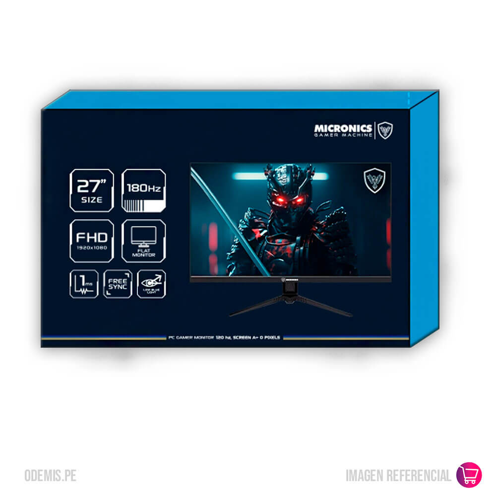 Monitor Gamer Micronics 27" MG27FF 180Hz 1ms Plano