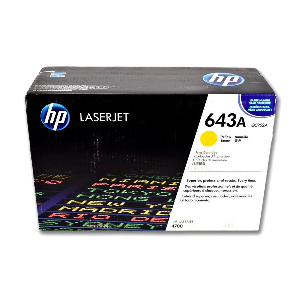 Toner Hp Q5952A (643A) Yellow 4700dn, 4700nv 10,000 pág Unico
