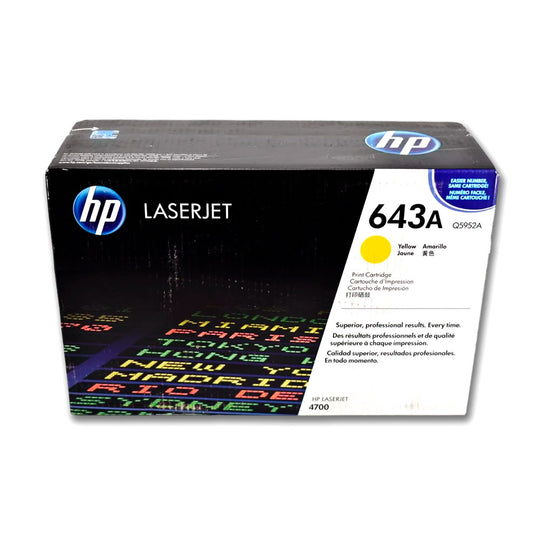 Toner Hp Q5952A (643A) Yellow 4700dn, 4700nv 10,000 pág Unico
