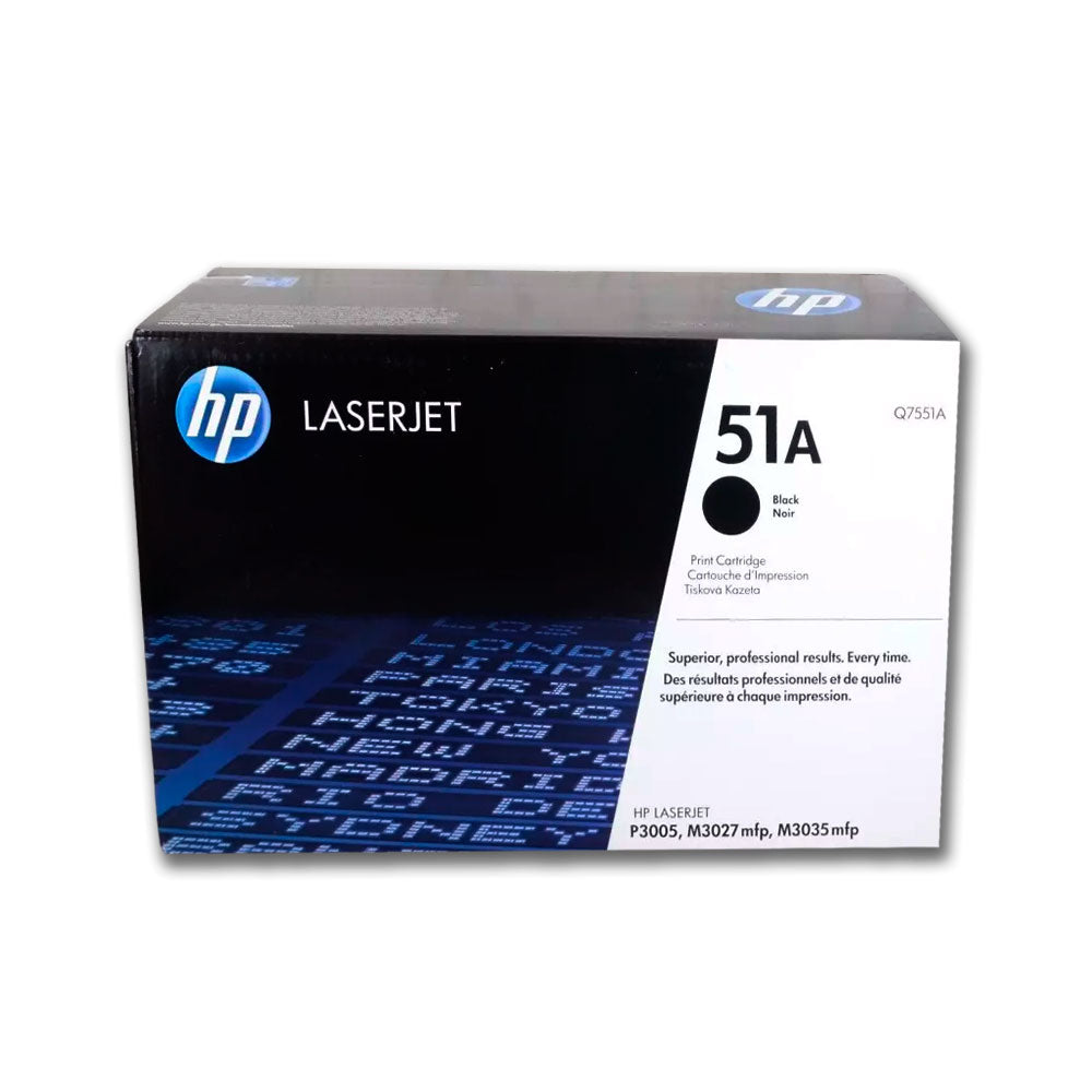 Toner Hp Q7551A (51A) Negro P3005, P3005d 6500 pág Original
