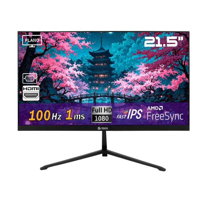 Monitor plano Teros TE-2128S 21.5" FHD IPS 100Hz 1ms
