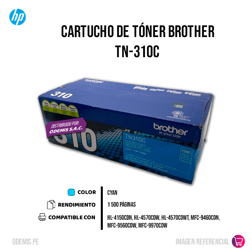 Toner Brother TN-310C Cian Hl-4570 1500Pag Original