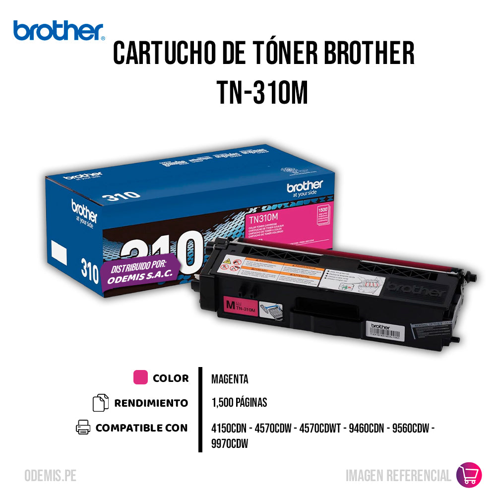 Toner Brother TN-310M Magenta Hl-4570 Alta Calidad