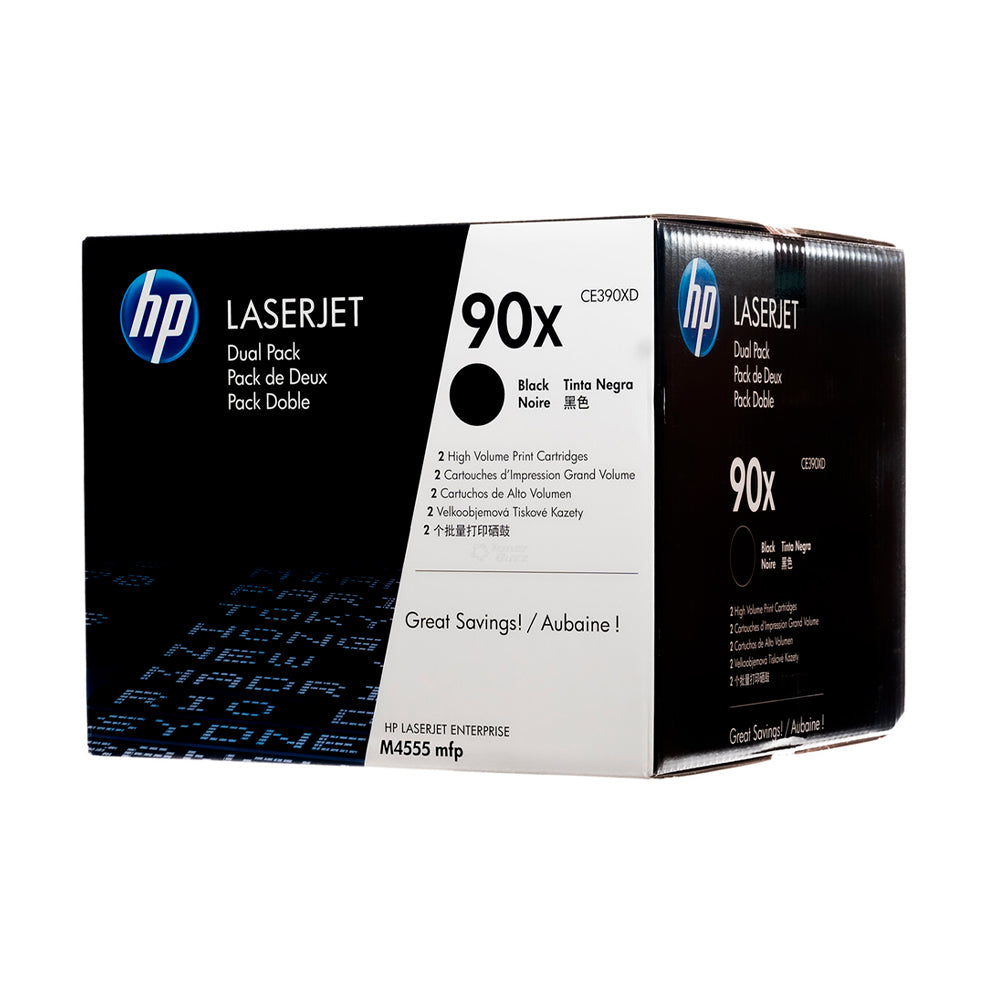 Toner Hp Ce390Xd (90X) Black (Pack 2 Ce390X)