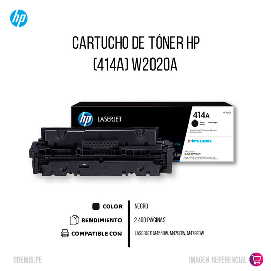 Toner Hp W2020A (414A) Black M479fdn, M479dw 2400 pág Unico