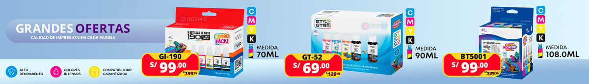 Grandes ofertas en tintas compatibles