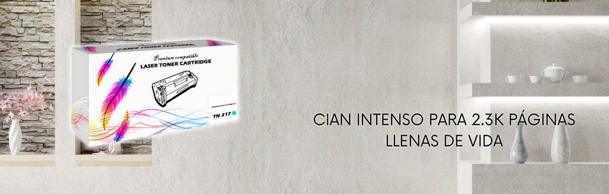 Toner Brother TN-217 Cian 2.3K Pág. Hl-L3210. L3230 Compatible