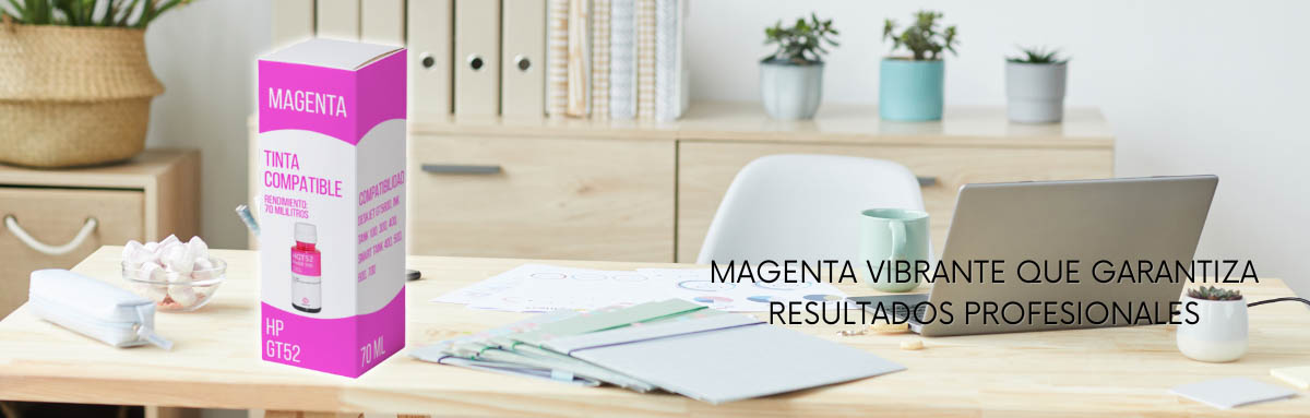 Tinta HP GT52 Magenta M0H55AL 70ml 100, 300 Compatible