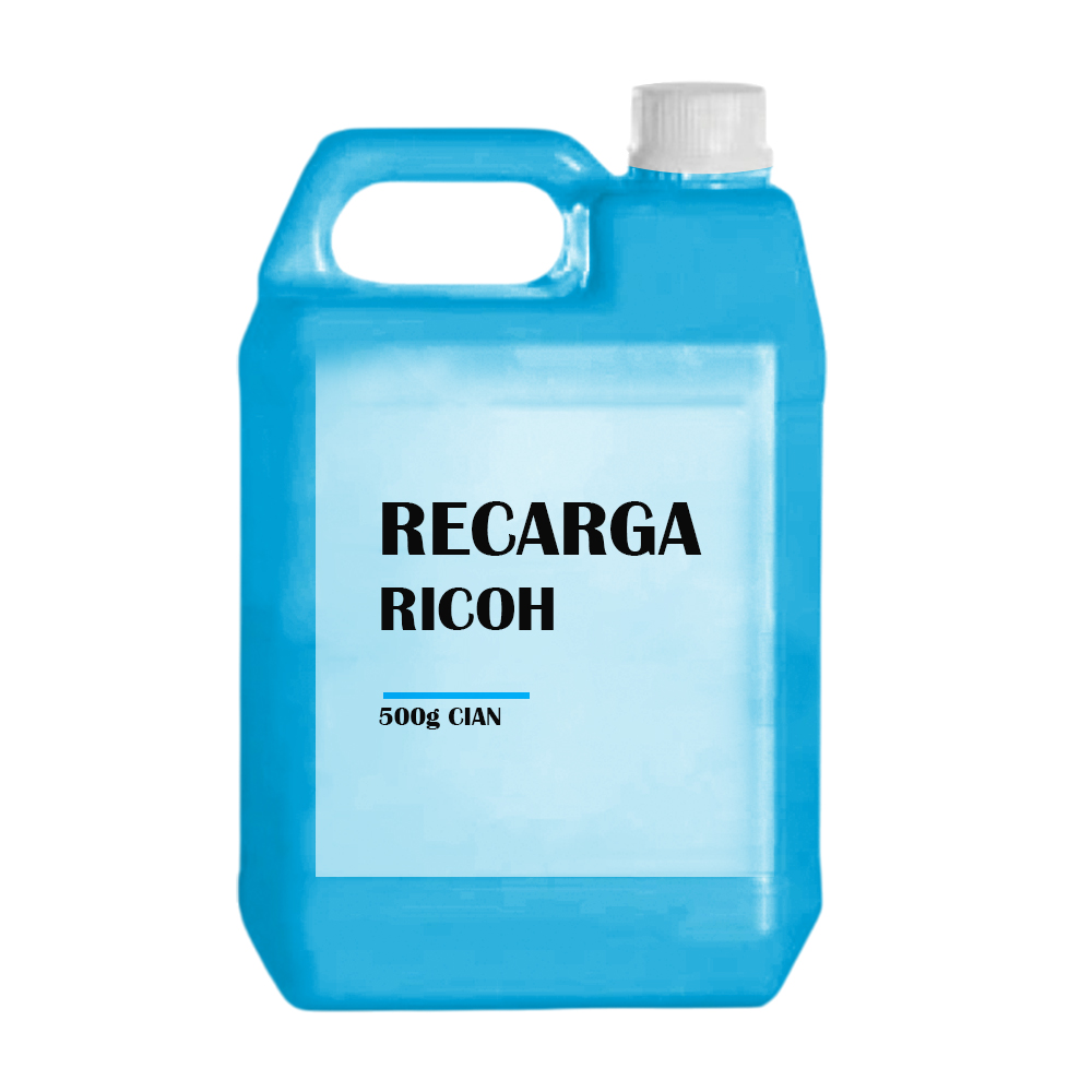 Recarga de Toner Ricoh MPC 6004 Cian 500g Compatible