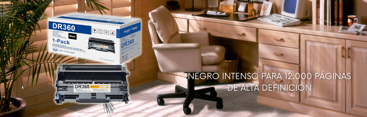 Drum Brother DR-360 Negro 12.000 Pág. HL2140 Compatible