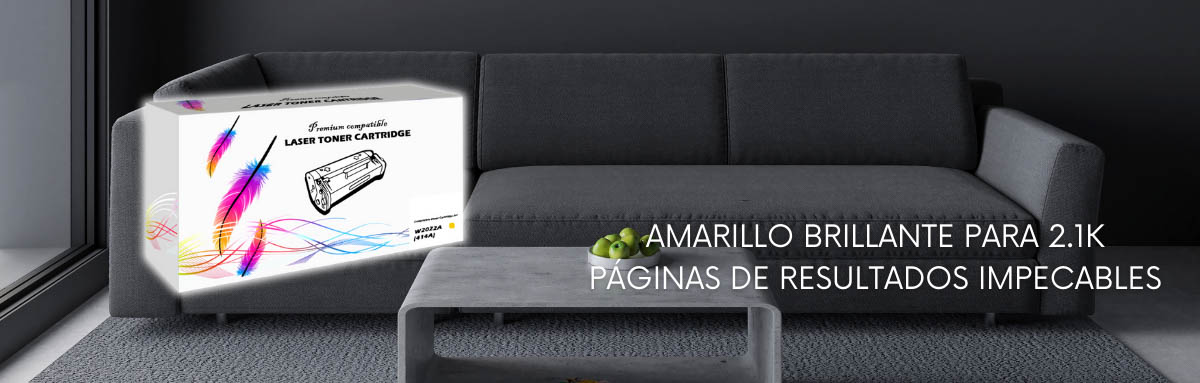 Toner HP 414A Yellow W2022A 2.1K Pág. M454 Compatible