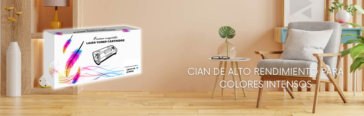 Toner HP 650A Cyan CE271A 15K Pág. CP5520 Compatible