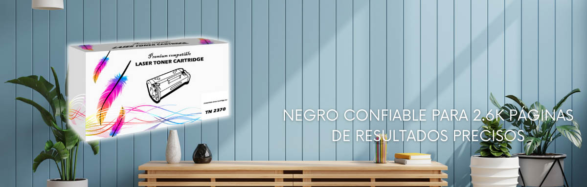 Toner Brother TN 2370 Negro 2.6K Pág. DCP-L2520DW Compatible