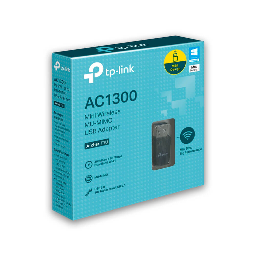 Adaptador Archer T3U AC1300 MU-MIMO USB Calidad