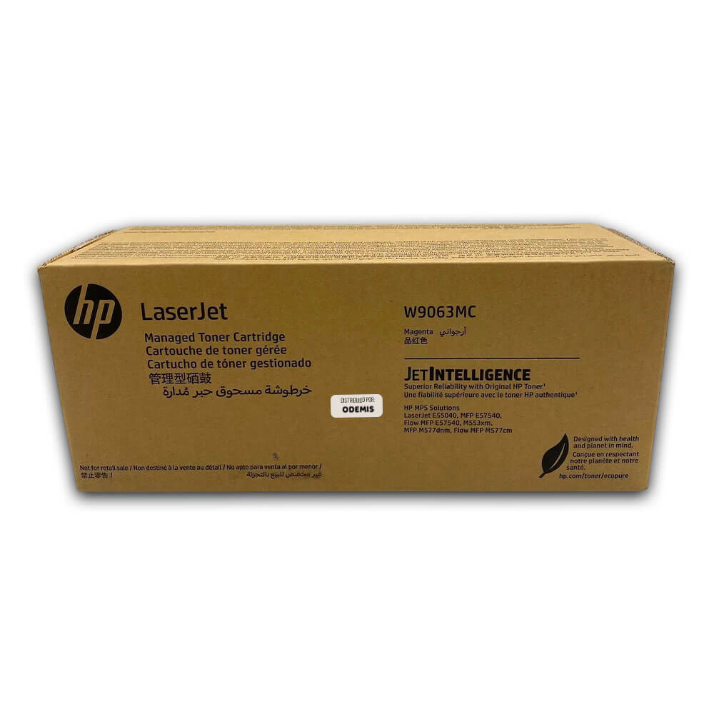 Toner Hp W9063MC Magenta E55040, E57540,M553Xm 12,500 pag