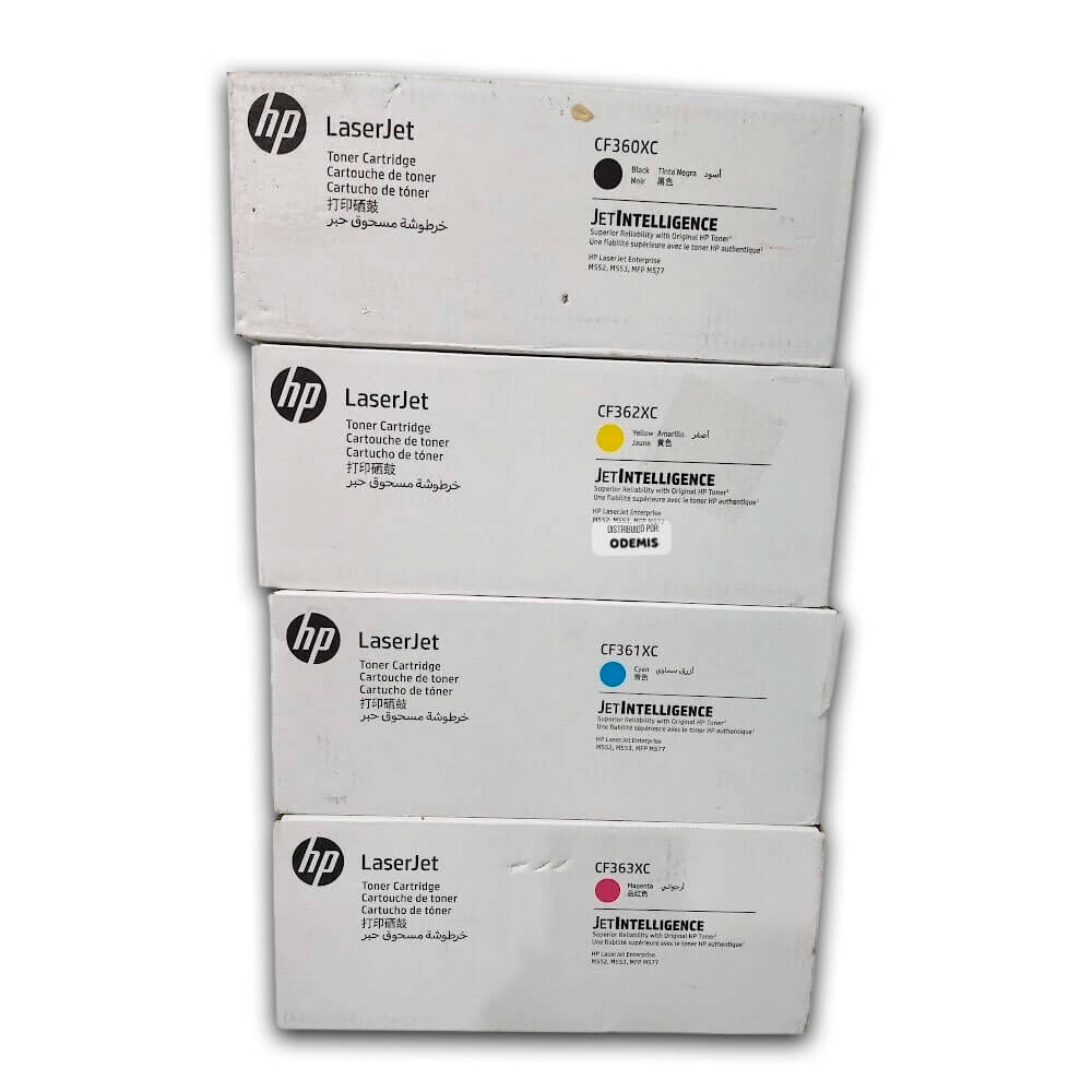 Toner Hp 508XC M552dn, M553dn, M553x, M577dn Pack Completo