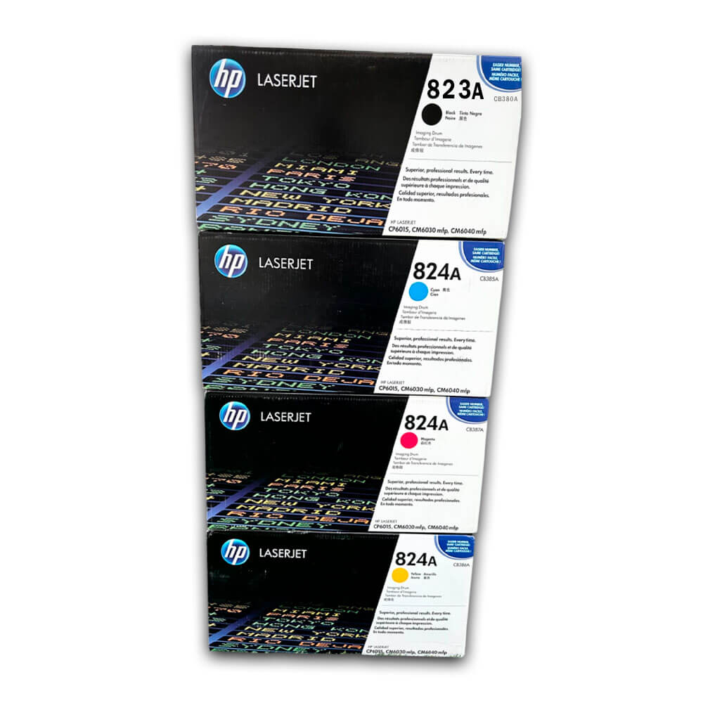 Toner Hp 823A, 824A CYMK CP6015, CP6015de Pack Completo