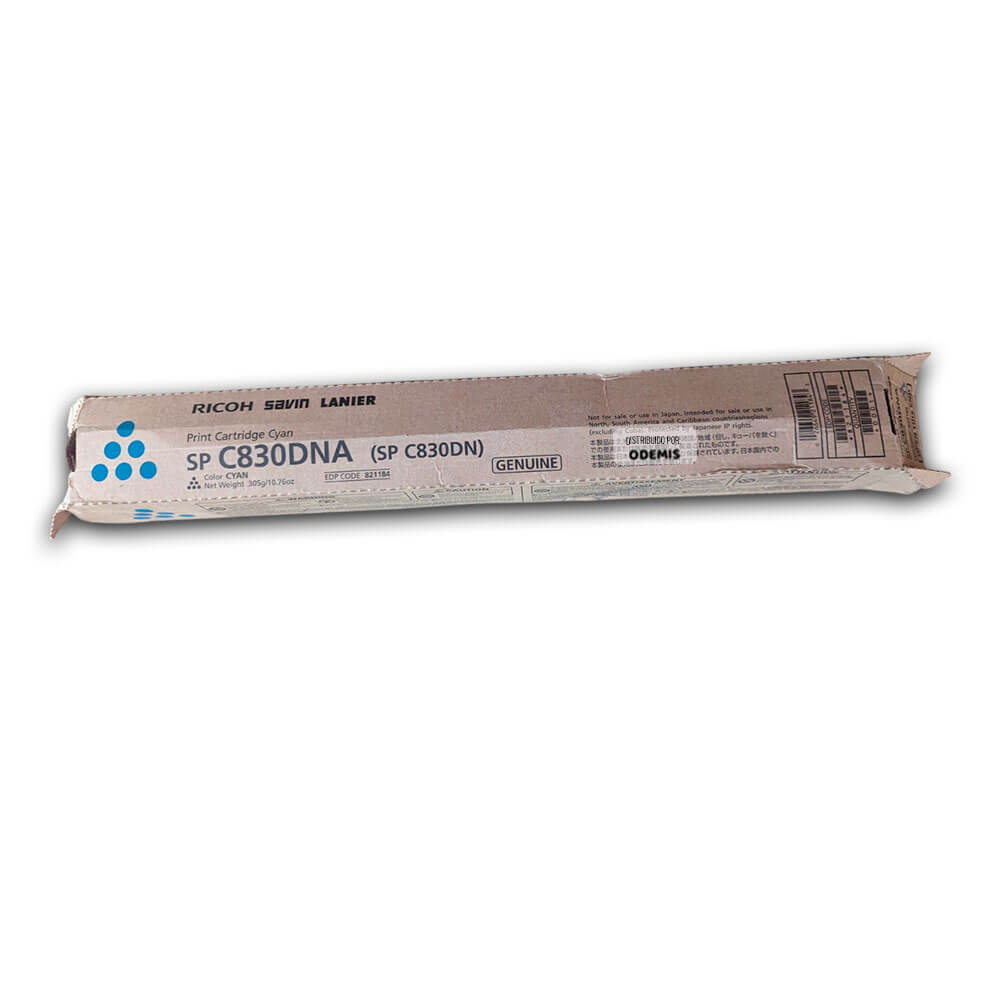 Toner Ricoh 821184 Cyan SP C830DNA, C831DN 16,000 pag Original