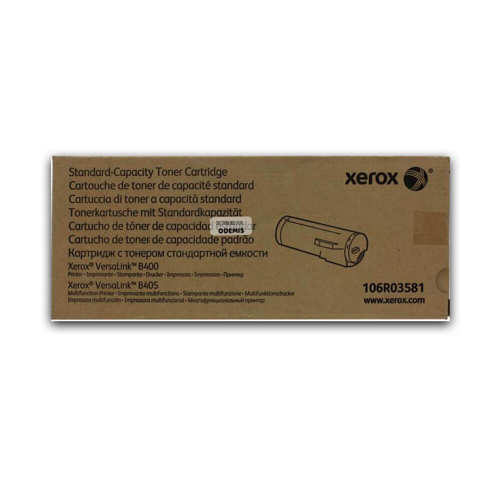 Toner Xerox 106R03581 Negro B400, B405 5,900 pag Original