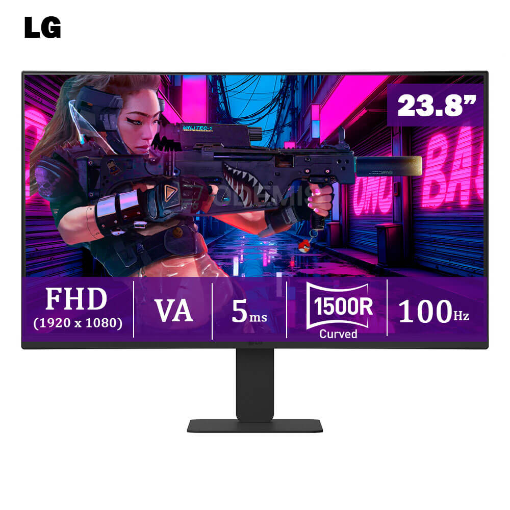Monitor LG Curvo 24U421A-B 23.8", 100Hz 5ms FHD VA, HDMI